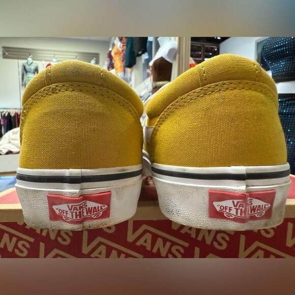 Vans Ward Yellow White Canvas Sneakers Women’s 9 – Worn Once! - Picture 6 of 17